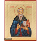 Saint Brendan Handwritten Orthodox Icon with Matte Gold Leaves