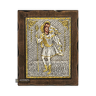 Saint Christopher Pure Silver and 24k Gold Plated Christian Icon