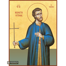 22k St Constantine of Hydra Gold Leaf Christian Greek Icon