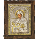 Saint Dionisius Pure Silver and 24k Gold Plated Christian Icon