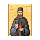 22k St Efrem of New Makri - Gold Leaf Background Orthodox Icon