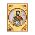 22k St Efstathios - Gold Leaf Background Christian Orthodox Icon