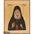 24k Saint Gabriel Handwritten Orthodox Icon with Gold Leaves
