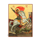 22k St George on horseback - Exclusive Gold Leaf Greek Icon