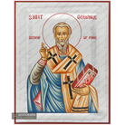 Exclusive St Germanus Icon with Pure Silver Leaves