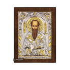 Saint Gregory of Nyssa Christian Orthodox Silver Plated Icon