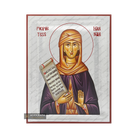 Exclusive Righteous Hannah Icon with Pure Silver Leaves