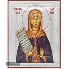 Exclusive Righteous Hannah Icon with Pure Silver Leaves