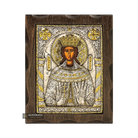 Saint Irene Pure Silver and 24k Gold Plated Christian Icon