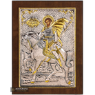 Saint Isidore Christian Orthodox Silver Plated Icon