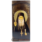 St Jacob Tsalikis Byzantine Greek Gold Print Icon on Carved Wood