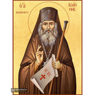 22k St John Maximovic - Gold Leaf Background Christian Orthodox Icon