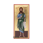St John Baptist Christian Orthodox Icon on Wood with Gold Leaf