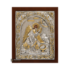 Saint John the Baptist Orthodox Silver Plated Icon on Wood