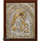 Saint John the Baptist Orthodox Silver Plated Icon on Wood