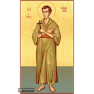 22k St John the Russian - Gold Leaf Background Christian Greek Icon