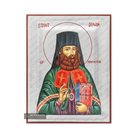 Exclusive St Jonah of Manchuria Icon with Pure Silver Leaves