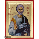 St Joseph Greek Orthodox Wood Icon with Gold Leaf