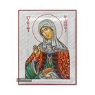 Exclusive St Juliana of Lazarevo Icon with Pure Silver Leaves