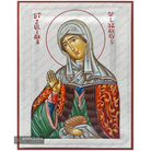 Exclusive St Juliana of Lazarevo Icon with Pure Silver Leaves