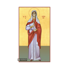 22k St Kiriaki - Gold Leaf Background Christian Orthodox Icon