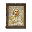 Saint Kyriaki Pure Silver and 24k Gold Plated Christian Icon