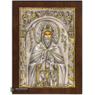 Saint Luke Christian Orthodox Silver Plated Icon