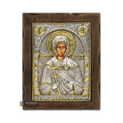Saint Marina Pure Silver and 24k Gold Plated Christian Icon