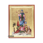 18k Saint Martha Orthodox Icon on Wood with Gold Leaf background