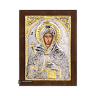 Saint Matrona Christian Orthodox Silver Plated Icon on Wood