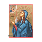 Saint Monica Icon with Gilding Effect Gold Foil Background