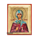 St Natalia Christian Greek Orthodox Icon on Wood with Gold Leaf