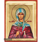 St Natalia Christian Greek Orthodox Icon on Wood with Gold Leaf