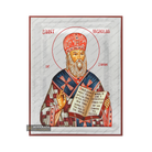 Exclusive St Nicholas of Japan Icon with Pure Silver Leaves