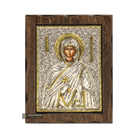 Saint Parasceva Pure Silver and 24k Gold Plated Christian Icon