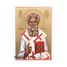 Saint Parthenios Icon with Gilding Effect Gold Foil Background