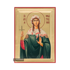 Saint Photini the Samaritan Woman Christian Icon with Gold Leaves
