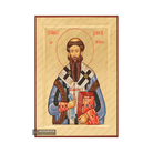 Saint Sava of Serbia Handwritten Icon with Gold Leaves