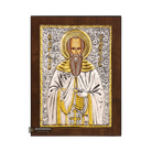 Saint Savas the Sanctified Christian Orthodox Silver Plated Icon