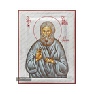 Exclusive Saint Seraphim of Sarov Icon with Pure Silver Leaves