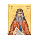 22k St Silouan Athonite - Gold Leaf Background Christian Orthodox Icon