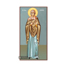 St Sophia Greek Orthodox Wood Icon with Blue Background
