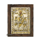 Saint Sophia with daughters Pure Silver and 24k Gold Plated Icon
