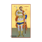 22k St Theodore Stratelate - Gold Leaf Background Orthodox Icon