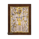 Saint Theodosius the New Christian Orthodox Silver Plated Icon