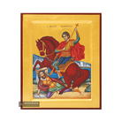 24k Saint Demetrius Handwritten Gold Leaves Orthodox Icon