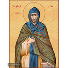 22k St Efrem Syrian Gold Leaf Christian Icon (Assyrian Letters)