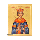 24k Saint Irene Handwritten Orthodox Icon with Gold Leaves