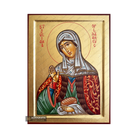 Saint Juliana of Lazarevo Handwritten Orthodox Icon with Gold Leaves