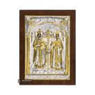 Saints Constantine & Helen Orthodox Silver Plated Icon